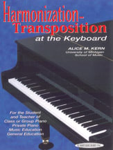 Harmonization Transposition at the piano sheet music cover